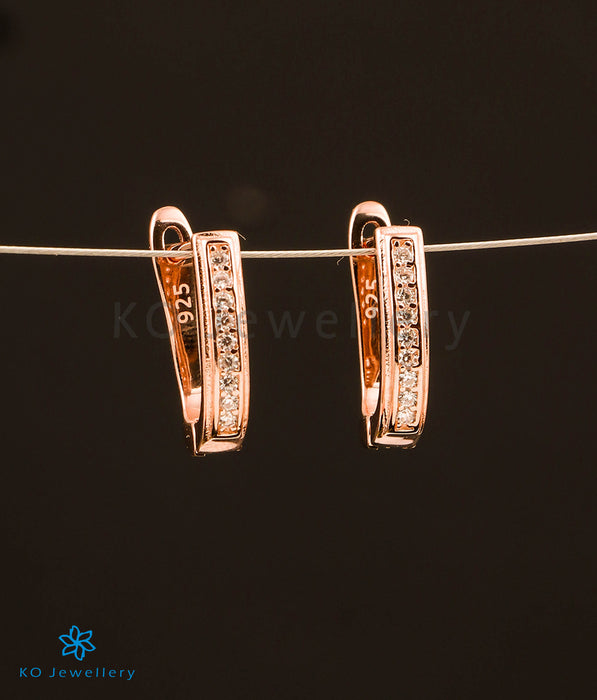 The Aura Silver Rosegold Hoops