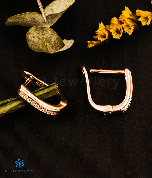The Aura Silver Rosegold Hoops