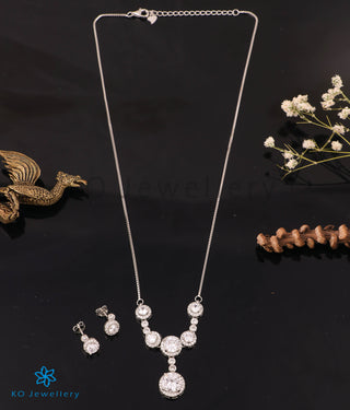 The Sophia Silver Necklace Set