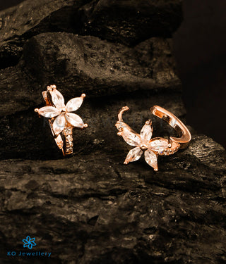 The Flora Silver Rosegold Hoops