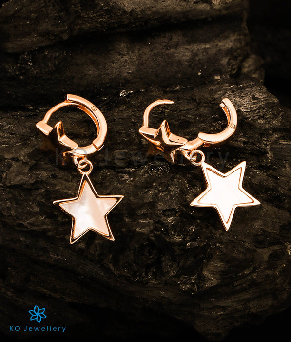 18K Gold Plated Stainless Steel Large Star Hoop Earrings For Woman  Hypoallergenic Pentagram Thin Big Round Loop Earrings Jewelry - AliExpress
