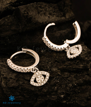 The Eye For You Silver Hoops
