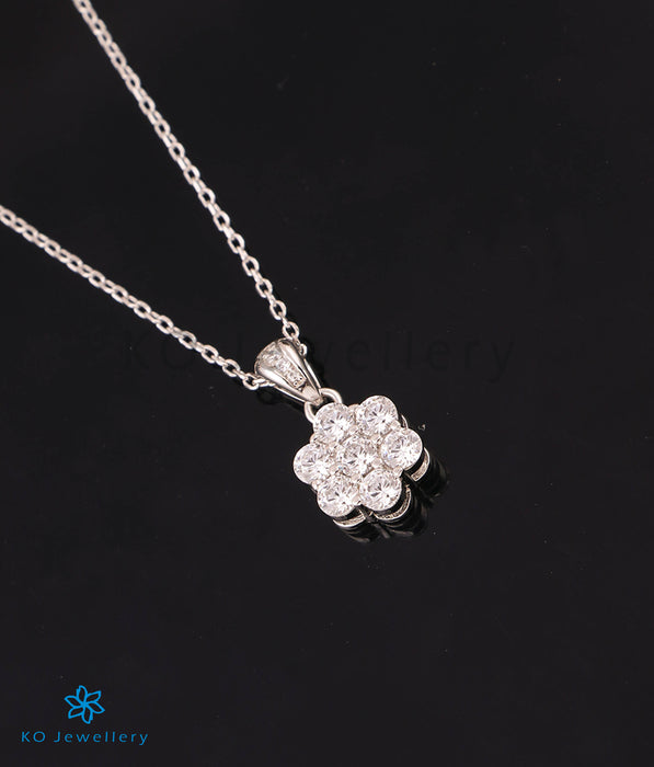The Flower Silver Necklace