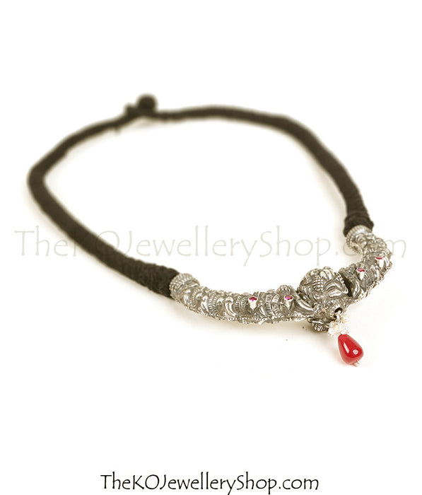 The Kanthirava Silver Thread Necklace