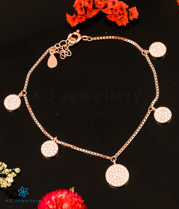 The Glorious Pave Silver Rose-gold Bracelet