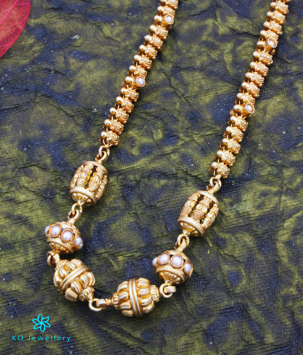 The Bhavya Silver Pearl Chain