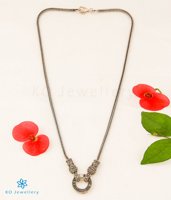 The Aileen Silver Marcasite Chain/Necklace