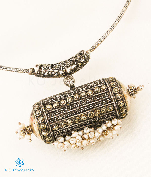 The Tarun Silver Marcasite Necklace