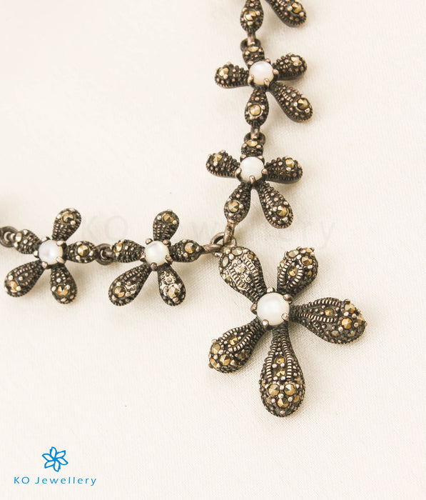 The Florence Silver Marcasite Necklace