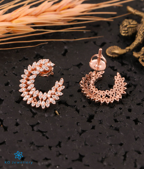 The Vibrant Silver Rose-Gold Earrings