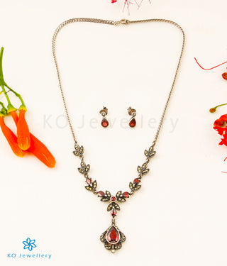 The Modish Silver Marcasite Necklace Set