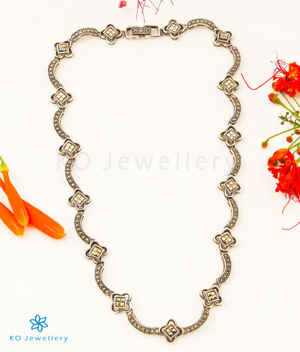 The Ella Silver Marcasite Necklace