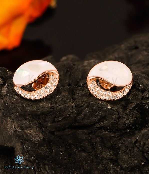 The Precious Shell Silver Rosegold Earstuds