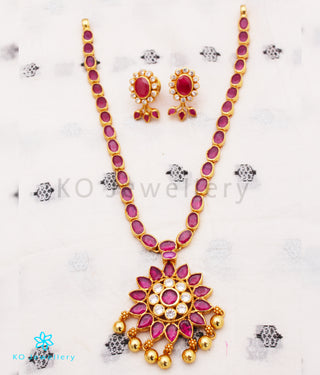 The Kannaki Silver Kempu Necklace