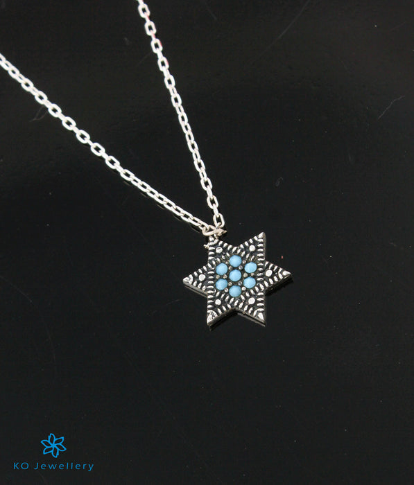 The Star Silver Marcasite Necklace