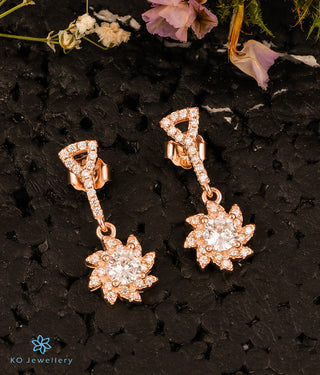 The Floral Dream Silver Rosegold Earstuds