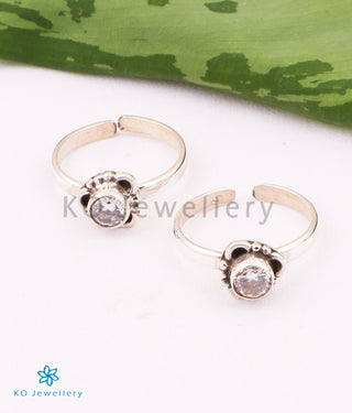 The Anaya Silver Gemstone Toe-Rings