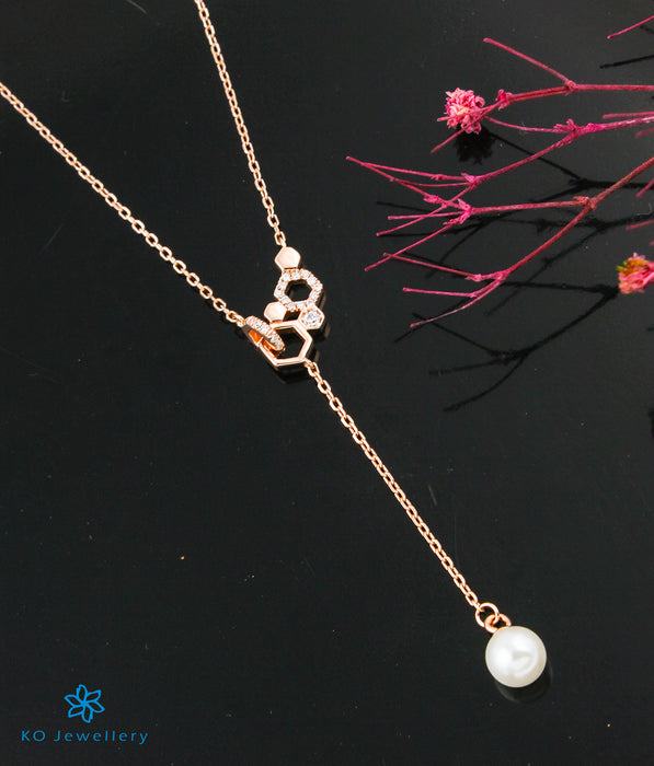 The Urbane Silver Rose-gold Necklace