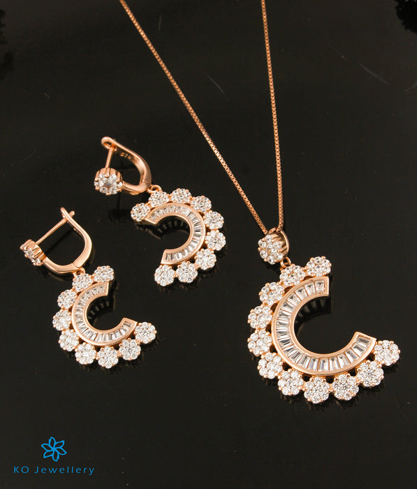 The Kyle Silver Rose-gold Necklace Set