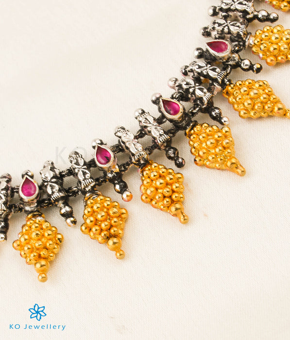 The Ridhi Silver Necklace (Two-Tone)