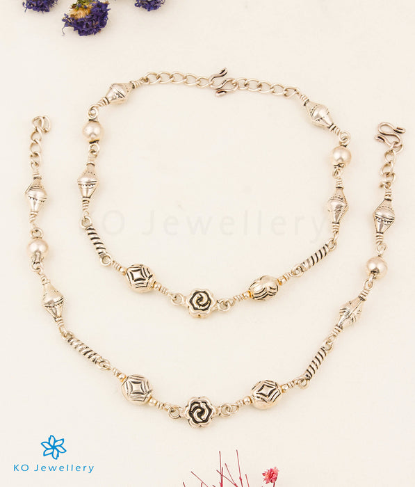 The Tarika Silver Anklets