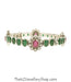 Colour cubic zirconia studded silver bracelet finest stone jewellery India