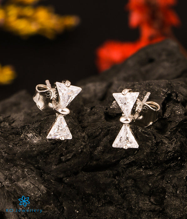 The Bow Silver Earrings