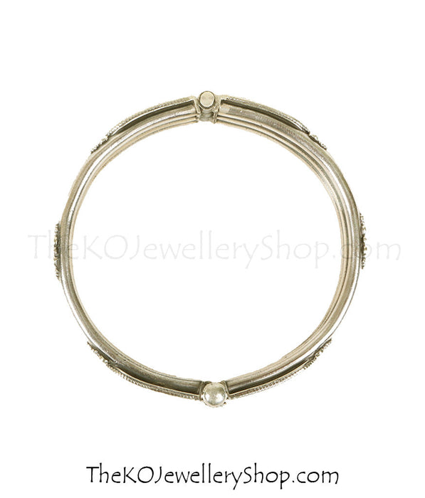 Buy online hand crafted silver bracelet for women