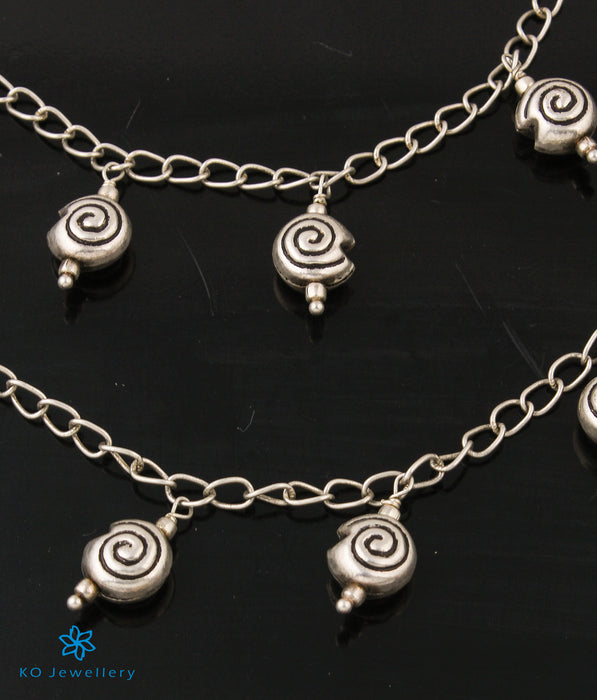The Zaha Silver Anklets