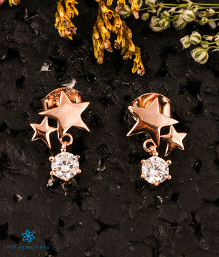 The Cosmos Silver Rosegold Earstuds