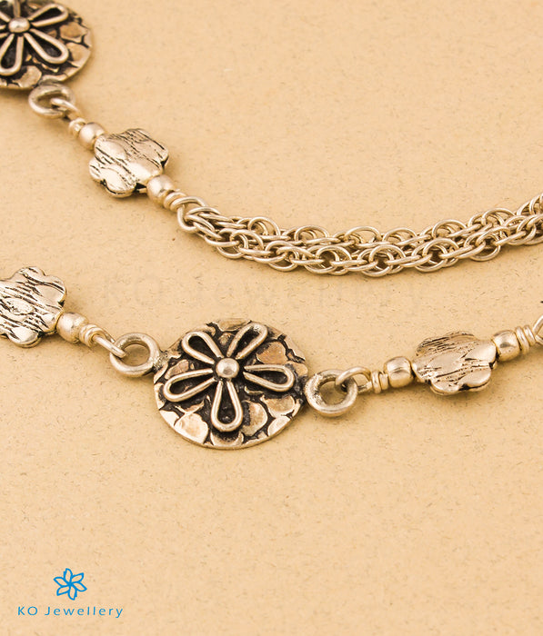 The Ruhi Silver Anklets