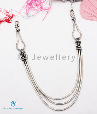 The Vibha Silver Layered Chain Necklace
