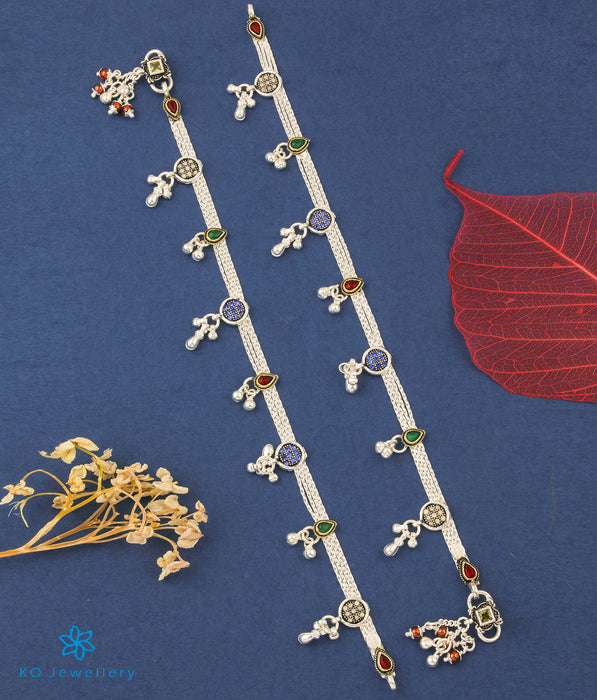 The Ginko Silver Anklets