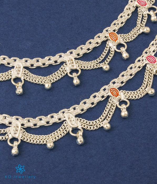 The Morgan Silver Anklets