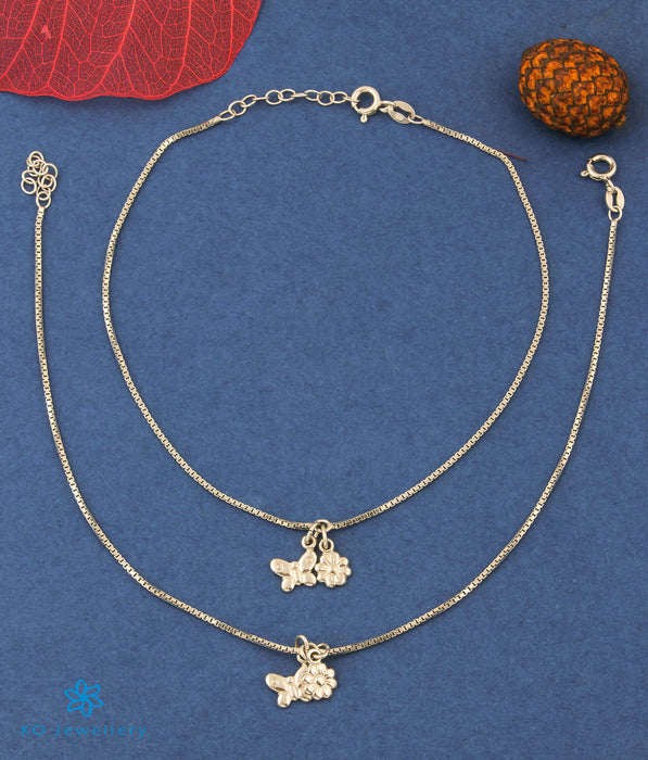 The Aroha Silver Chain Anklets