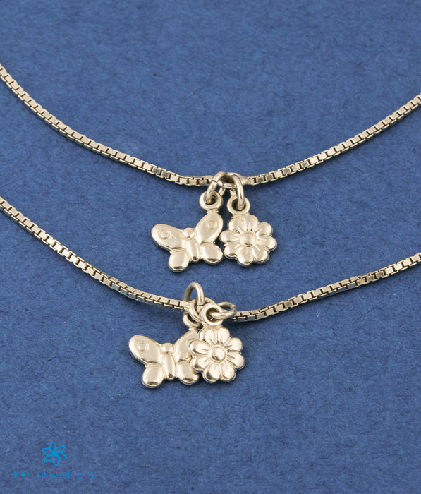 The Aroha Silver Chain Anklets