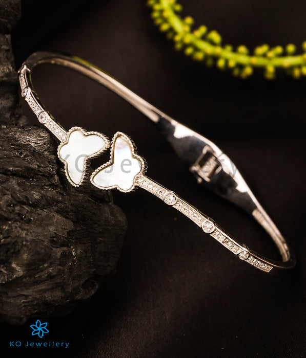 The Paired Butterfly Silver Bracelet