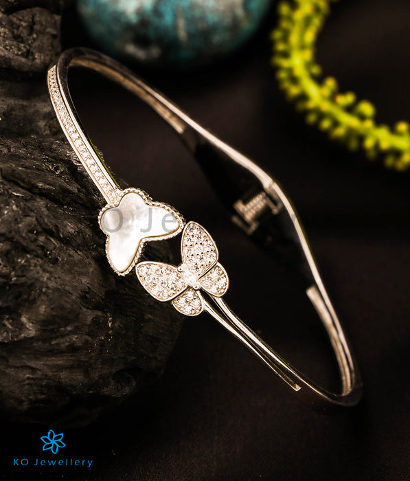 The Romance of Butterflies Silver Bracelet