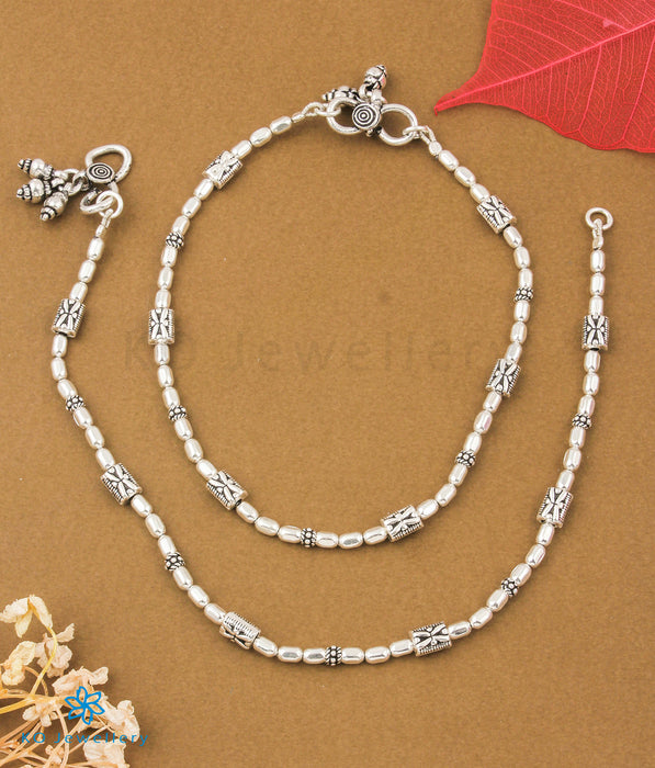 The Lasya Silver Anklets