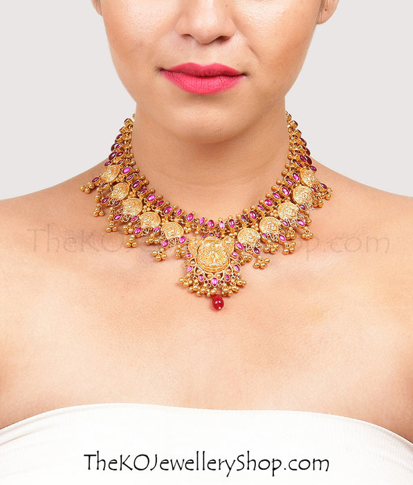 Heritage temple jewellery necklace for brides