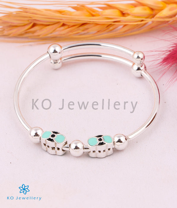 The Bow Silver Kids Bangles (Pair/1-6 yrs)