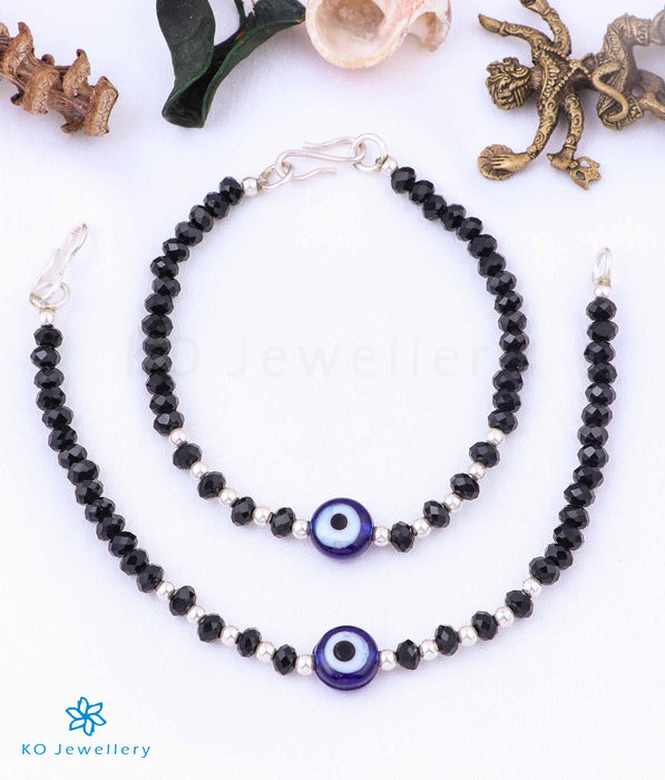 The Adhit Evileye Silver Baby/Kids Anklets (6 inches)