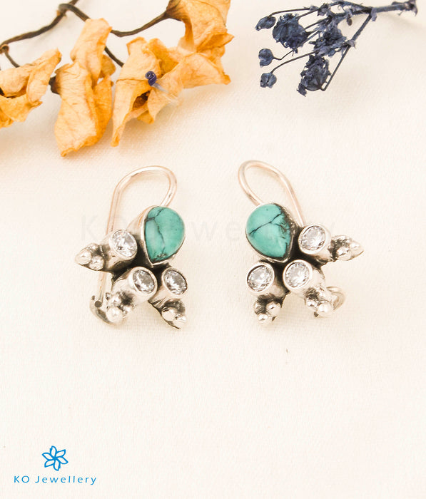 The Anya Silver Gemstone Earrings (Turquoise)