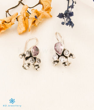 The Anya Silver Gemstone Earrings (Pink)