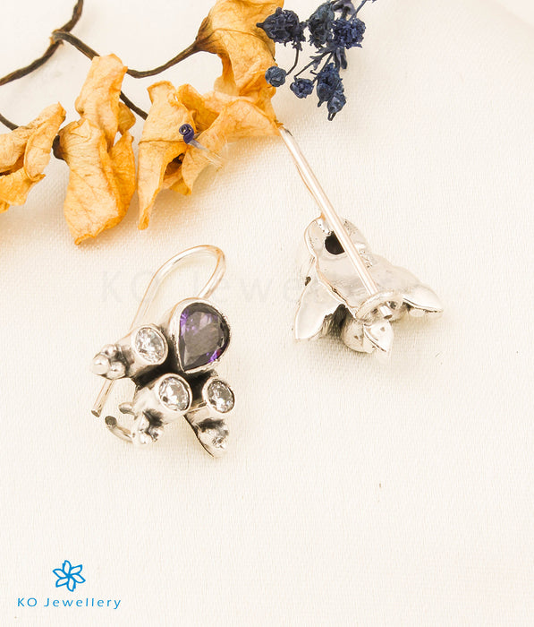 The Anya Silver Gemstone Earrings (Amethyst)