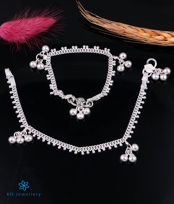 The Sharanya Silver Kids Anklets (5-10 yrs)