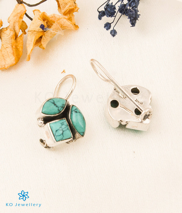 The Sahil Silver Gemstone Earrings (Turquoise)