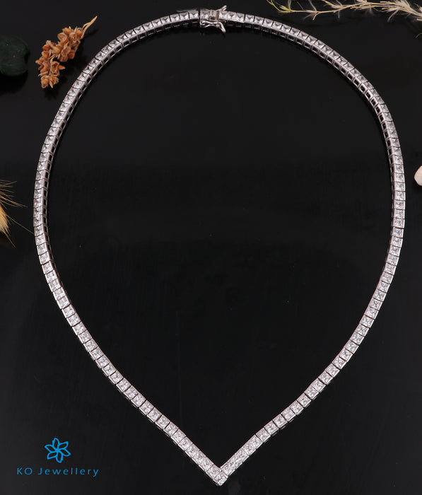 The Isharya Silver Solitaire Necklace