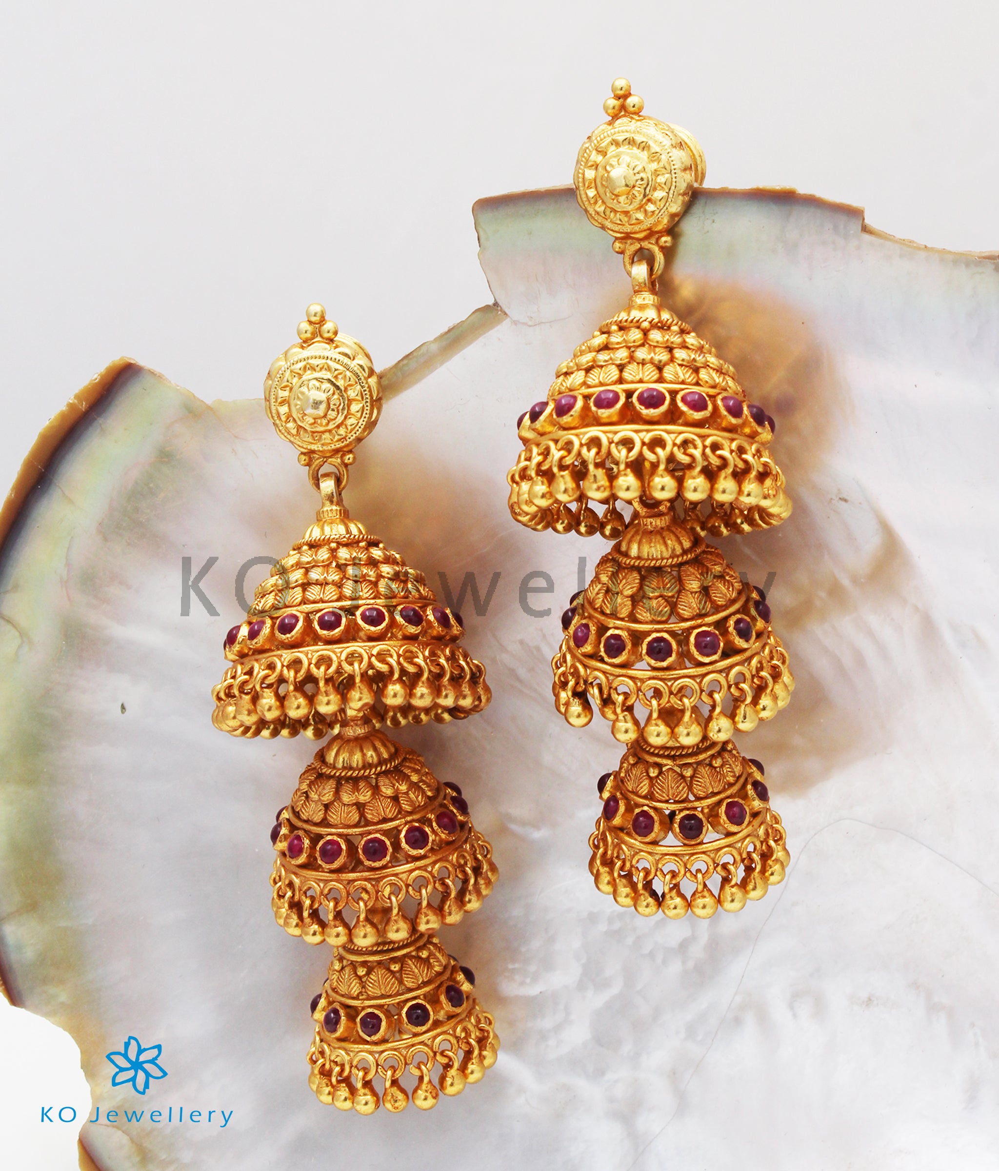 The Kalapin Silver Layered Jhumka KO Jewellery