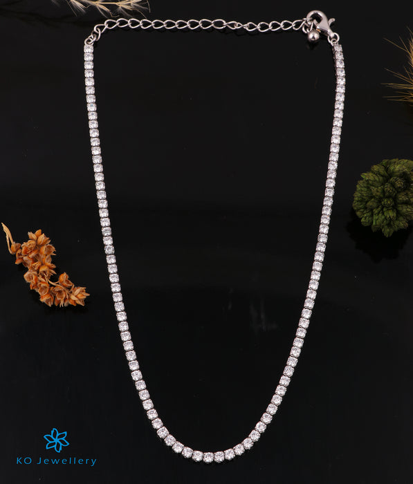 The Camilla Silver Solitaire Necklace